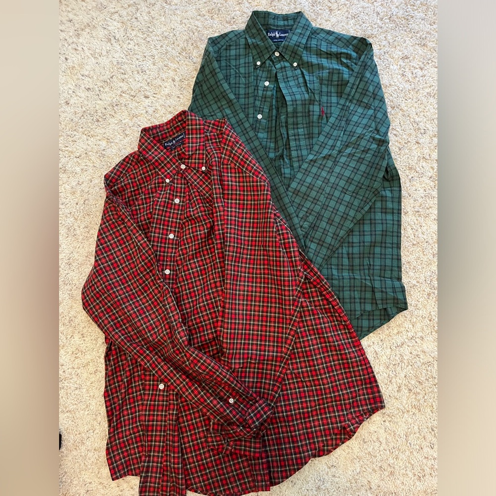 BUNDLE: 2 men’s Ralph Lauren button up’s